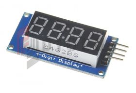 Wyświetlacz LED 4 cyfry sterownik TM1637 ARDUINO
