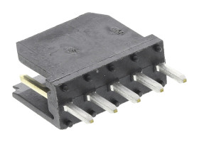 Wtyk PCB 5-pinowe raster: 2.54mm -rzędowe Amphenol Communications Solutions Przewlekany 3.0A 1.0 kV