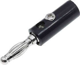 Adapter z wtykiem bananowym Męski typ Wtyk bananowy Czarny 32A RS PRO rozmiar 4 mm