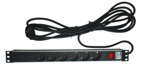 Listwa zasilająca, 6 gniazd, RACK9511
