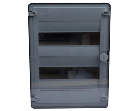 Rozdzielnica modułowa 2x12 natynkowa IP40 Golf (drzwi transparentne) VS212TD