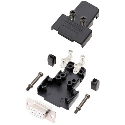 Encitech 6355-8037-11 TRI-P D-Sub Receptacle 9-pin 180&#xB0; Solder Bucket