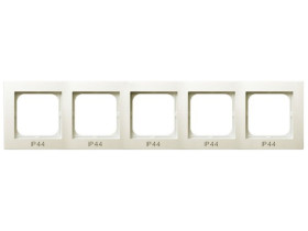 AS Ramka 5 pięciokrotna do wyłączników IP44 ecru RH-5G/27 OSPEL