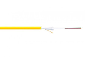 Kabel światłowodowy uniwersalny 8 włókien SM 9/125 OS2 G652D 1500N LS0H Dca żółty DK-B3908-SC-Y /bębnowy/