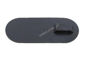 TABLICZKA OPISOWA 24.5mm / 58mm CZARNA 100 SZTUK