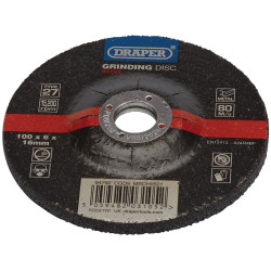 Draper 94792 DPC Metal Grinding Disc, 100 x 6 x 16mm - 94792
