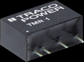 TMR 1-2412 DC/DC converter TMR 1 series, 1 W, 18-36/12 VDC, SIP