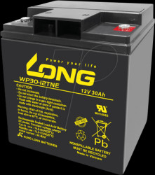 WP30-12TNE Rechargeable lead fleece battery, 12 V, 30 Ah, resistant to cycl