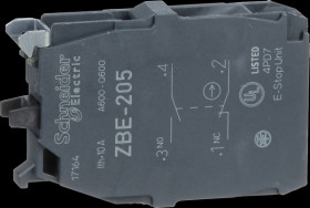 ZBE205 Auxiliary switch, contact block, Harmony XB4 and XB5, 22 mm, 30