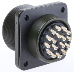 Złącze 17-pinowe Żeński Amphenol Industrial Męski Montaż w puszce MIL-DTL-5015 rozmiar 20