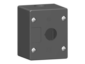 Pusta kaseta sterująca 1 otwór fi22 czarna plastikowa XALG01 SCHNEIDER ELECTRIC