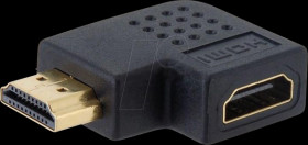 IADAP-HDMI-270 Adapter, HDMI male to HDMI female, 270°, right