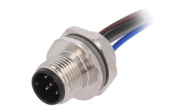 Gniazdo M12 5-Pin Męskie Kod A-Devicenet Canopen Przewody T4171210005-001