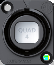 Fiber optic socket, LC, multimode, zinc die casting, black, NO4FDW-A