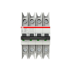 Wyłącznik nadprądowy MCB, Typ K, 4-biegunowy, 16A, 400V, ABB, SU200 MR