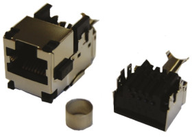 Złącze Jack Żeński Gniazdo RJ45 Montaż na panelu 150 V AC 1.5A