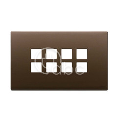 Ramka ozdobna 4Mx8 Flat, szczotkowany ciemny brąz, 22694.12