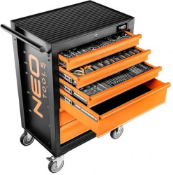 Szafka warsztatowa wózek narzędziowy 6 szuflad organizer na kółkach z wyposażeniem 149 narzędzi