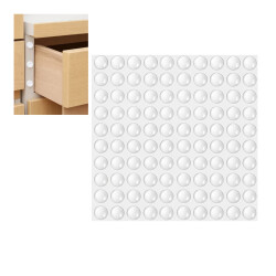Odbojniki Gumowe Do Mebli - 8x2,5mm - Silikonowy Stoper Meblowy - 100szt