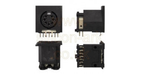 7-pin pcb mount DIN socket
