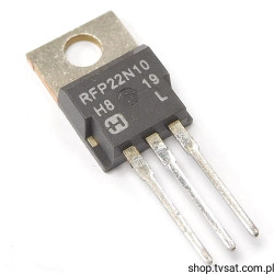 RFP22N10 N-FET 100V 22A 100W TO220 HARRIS
