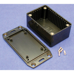 Hammond 1591LFLBK Multipurpose FRABS Enclosure Flanged Lid 85 x 56 x 39 Black