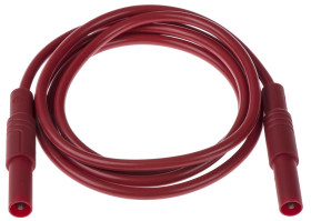 934075101, PVC, 32A, 1000V ac/dc, kolor: Czerwony, dł. 1m, CAT III 1000V, -15→ +70 °C., Hirschmann Test &