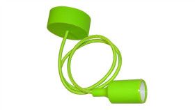 Oprawa Biko Na Żarówkę E27 Z Przewodem Zielona