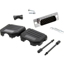 MH Connectors Mhdppk15Hd26Ms-K D-Sub Pin Strip Set 180&#xB0; 15 Pins Solder Bucket