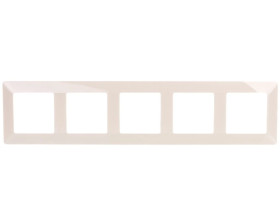 VALENA LIFE Ramka pięciokrotna kremowa 754045