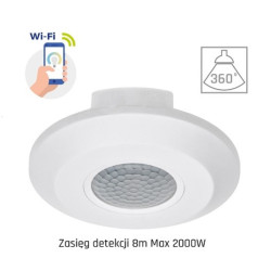 SMART Czujnik ruchu PIR 360st n/t Wi-Fi/Bt 586925