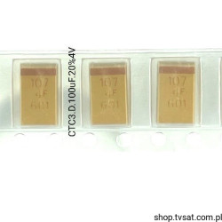 CTC3.D.100uF.20%4V Tantalum 100uF 4V 20% SMD-D FIRADEC