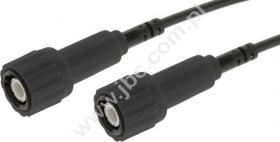 7050-IEC-50-100-SW Kabel koncentryczny 1,0m, 2x wtyk BNC 50Ohm, czarny, ELECTRO-PJP, 7050IEC50100SW