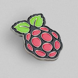 Raspberry Pi Iron Stamped Pin Badge