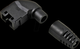 37549.1 Hirose anti-kink sleeve 90° right/left, black