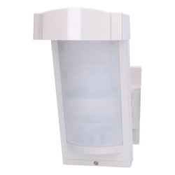 czujka zewnętrzna wysokiego montażu 2.5 - 3m, Zasięg 12m szeroki kąt, dualna PIR / MW z antymaskingiem, IP55