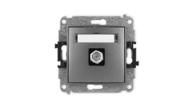 Icon Mechanizm Gniazda Antenowego Pojedynczego Typu F (Sat) Niklowany...