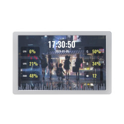 Monitor USB AIO 8&quot; LCD silver do monitorowania danych komputera - Waveshare 27363