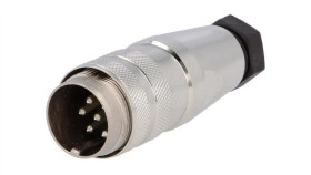 C091-31H0071002 Złącze M16 Wtyk Męski Lutowanie Na Przewód 7Pin 5A 300V