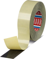 Fabric tape, 25 x 0.19 mm, double sided, fabrics, black, 50 m, 05938-00003-00