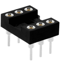 econ connect PZ6AW IC socket 6 pins Precision contacts Tube Standard