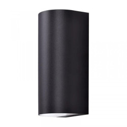 Kinkiet elewacyjny podwójny PRIMA IP44 czarny GU10 K-8209 Kaja Lighting