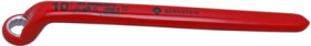 Single open-end ring wrench, 10 mm, 80 g, chromium-vanadium steel, 16-535 VDE