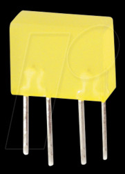 L-835/2IDT Area LED, 20 mcd, 5x10 mm, red