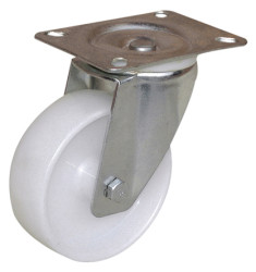 Koło samonastawne średnica kabla 100mm Płyta Guitel Hervieu 100kg wysokość całkowita 130mm