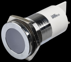 Q22F1CXXW24E Indicator LED, 24 V DC, 22 mm, FASTON, white/BrC