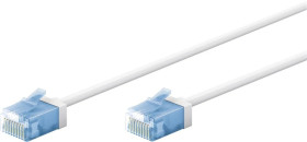 Patchcord kat.6a-0200 U/UTP SLIM LSZH-TPE biały /2m/ 74287