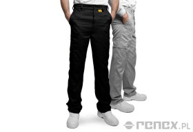 SPODNIE ESD CZARNY ZAMEK ROZMIAR 56 (MĘSKIE)