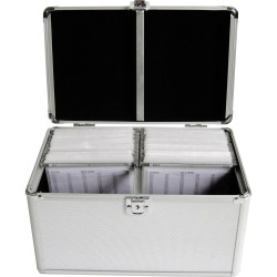 MediaRange BOX75 CD hardcase 200 CDs/DVDs/Blu-rays Aluminium Silver