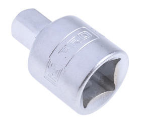 Adapter do nasadek, Lustrzane, Stal chromowo-wanadowa, rozm: 3/8 → 1/4 cala, typ: Kwadratowy, Adapter gniazda